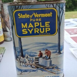 Vintage Vermont Maple Syrup Can